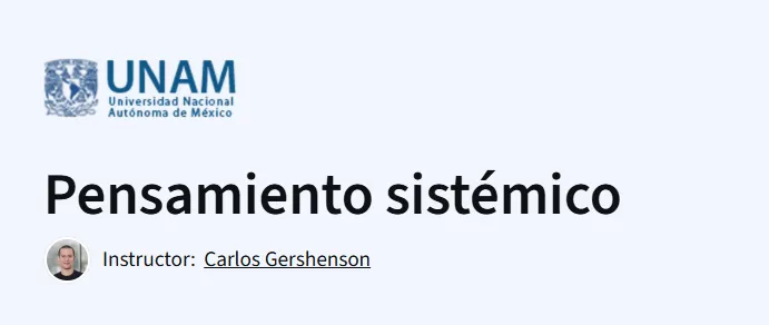 Pensamiento sistémico course