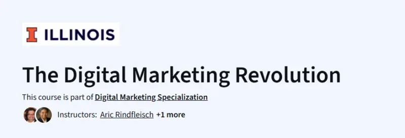 The Digital Marketing Revolution Course