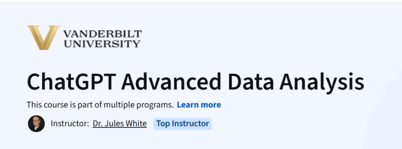 ChatGPT Advanced Data Analysis Course