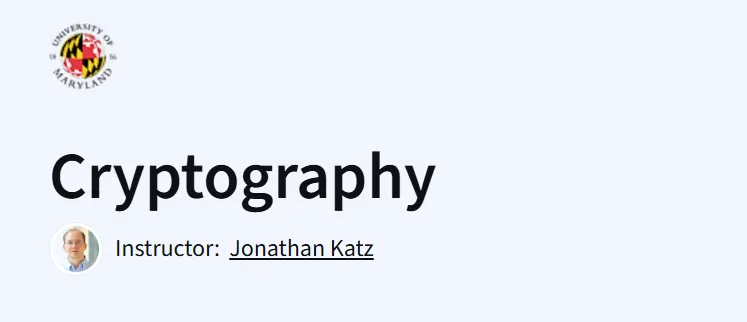Cryptography course