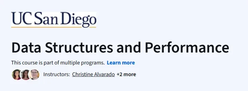 Data Structures and Performance course