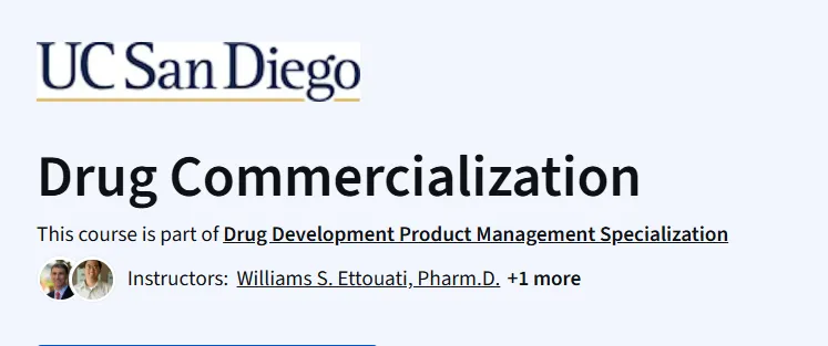 Drug Commercialization Course