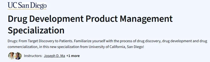 Drug Development Product Management Specialization Course