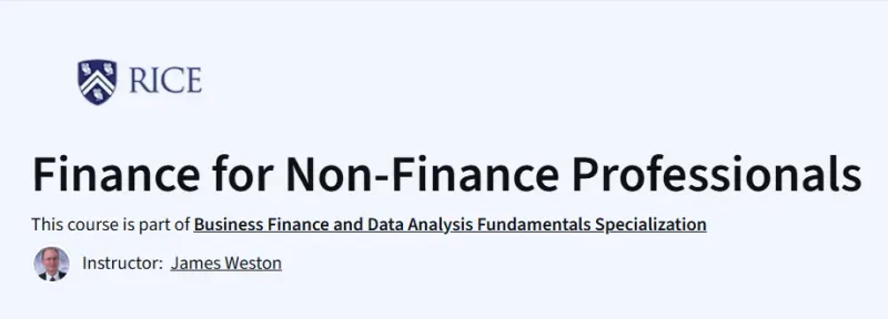 Finance for Non-Finance Professionals Course