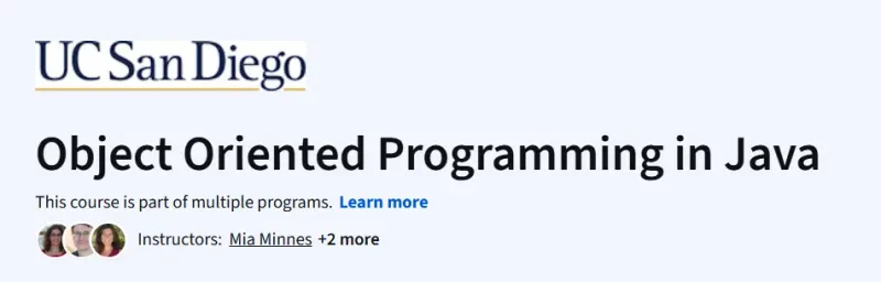 Object Oriented Programming in Java Course