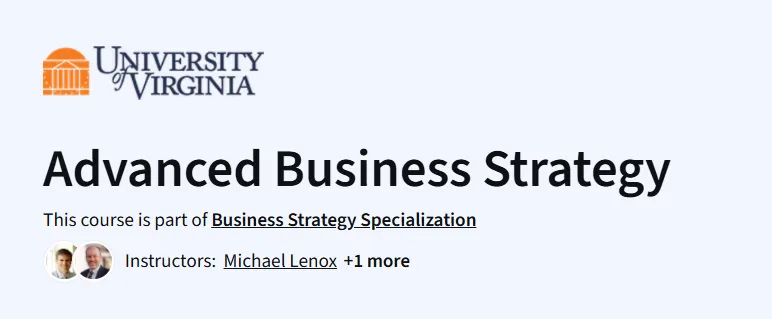 Advanced Business Strategy course