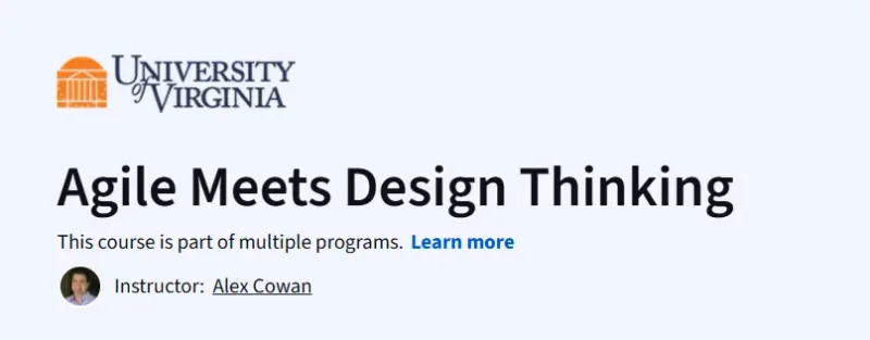 Agile Meets Design Thinking course