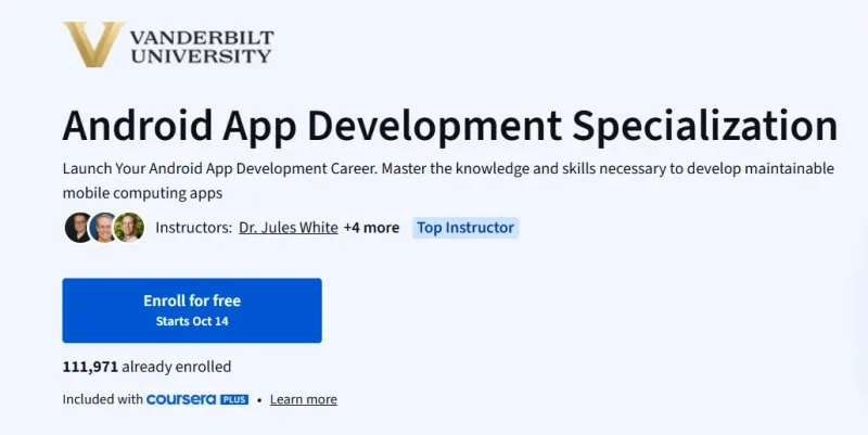 Android App Development Specialization course
