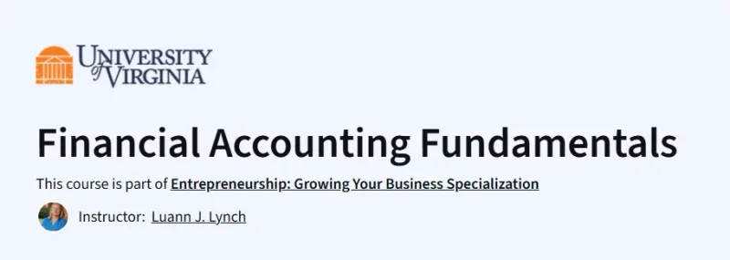 Financial Accounting Fundamentals course
