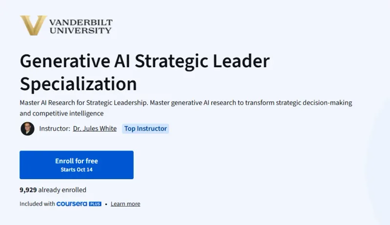 Generative AI Strategic Leader Specialization course