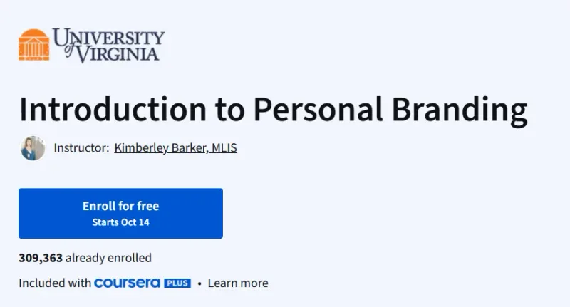 Introduction to Personal Branding course