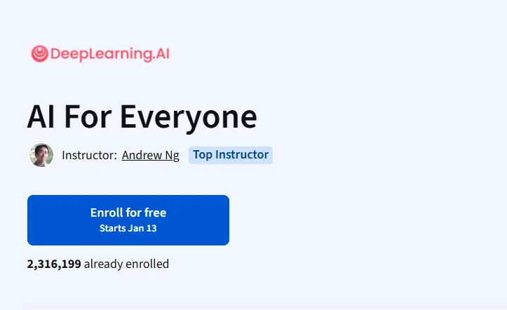 AI For Everyone Course