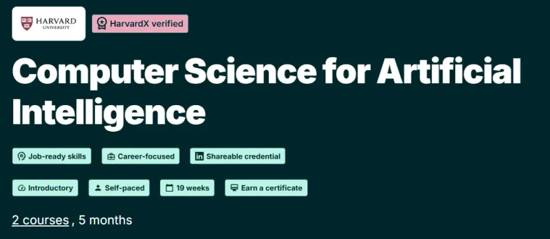 Computer Science for Artificial Intelligence course