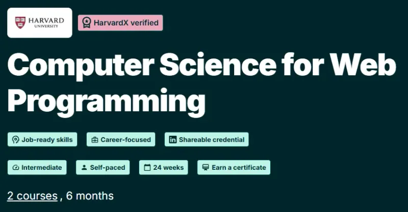 Computer Science for Web Programming course