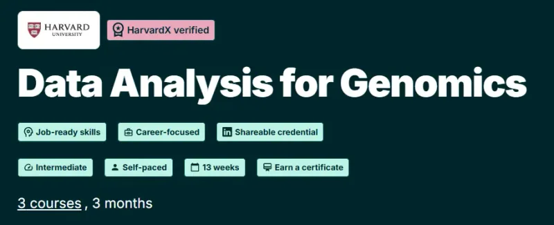 Data Analysis for Genomics course