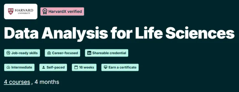 Data Analysis for Life Sciences course
