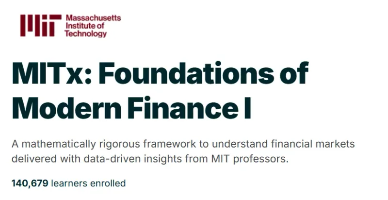 MITx: Foundations of Modern Finance I course