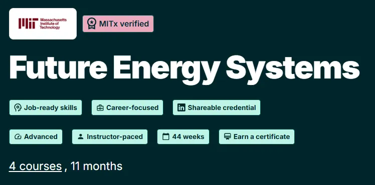Future Energy Systems course