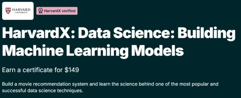 HarvardX: Data Science: Building Machine Learning Models course