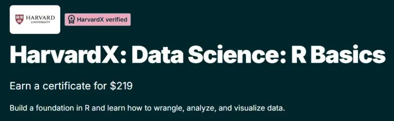 HarvardX: Data Science: R Basics course