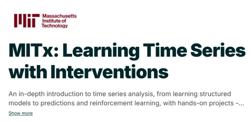 MITx: Learning Time Series with Interventions course