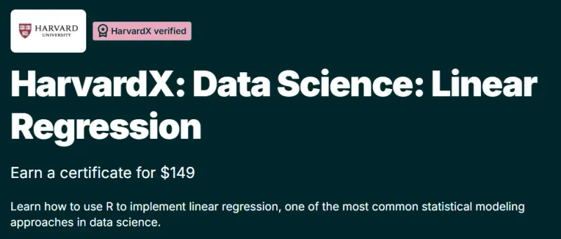 HarvardX: Data Science: Linear Regression course