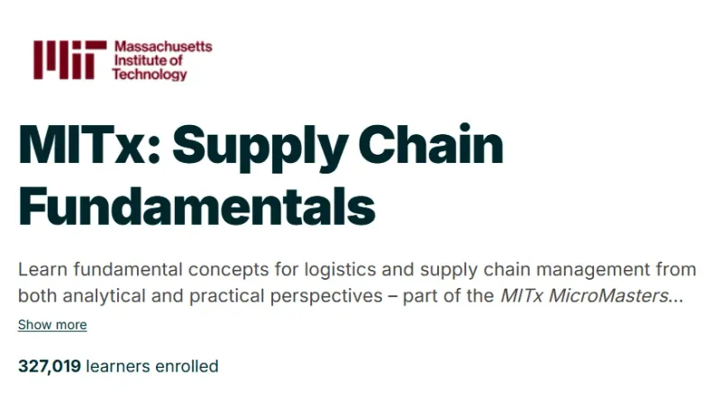 MITx: Supply Chain Fundamentals course