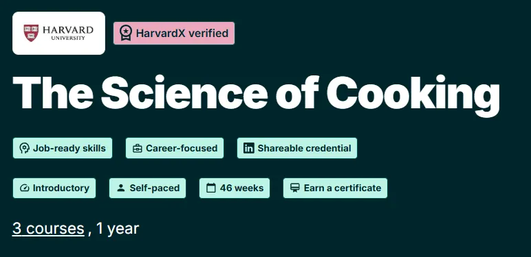 The Science of Cooking course