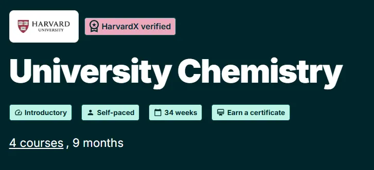 University Chemistry course