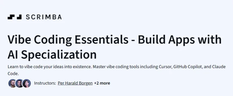 Vibe Coding Essentials – Build Apps with AI Specialization course